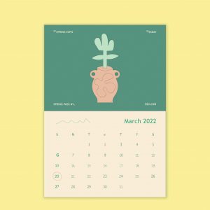 Calendarios Pared con Faldilla